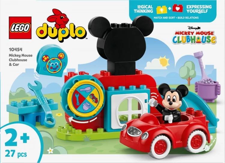 LEGO Klocki DUPLO 10454 Klub przyjaciół Myszki Miki i samochód