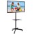 Techly Stojak mobilny LCD/LED 23-55cali regulowany z półką, czarny
