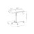 Techly Stolik do projektora/notebooka, mobilny czarny