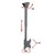 Techly Uchwyt sufitowy LCD/LED 23-42cale 50kg regulowany, czarny