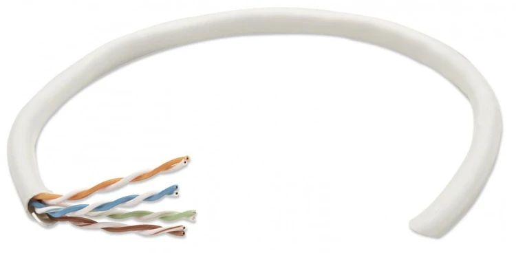 Intellinet Kabel instalacyjny skrętka UTP 4x2 kat. 5e drut CCA  305m szary