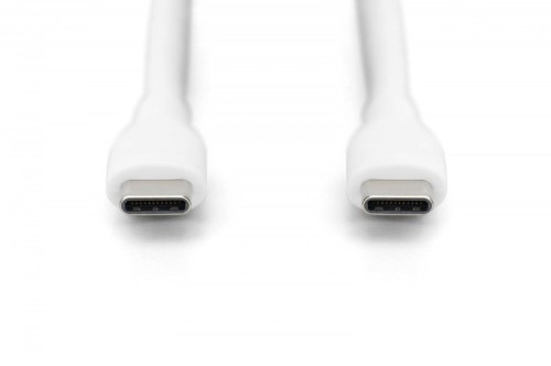 Digitus Kabel zasilający silikonowy USB-C - USB-C, USB 2.0 60W, 1m Biały