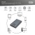 Digitus Obudowa/Stacja klonująca USB 3.1 Typ C na dyski SSD M.2 NVMe 20 Gbps aluminiowa, beznarzędziowa