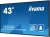 IIYAMA Monitor 43 LH4360UHS-B2A 24/7, 500cd, 4K, VA, Wifi, 6.5ms, 3xHDMI, 2xUSBR, J45, RS-232C