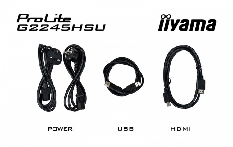 IIYAMA Monitor 22 cale G2245HSU-B2 IPS,FHD,100Hz,1ms,2xUSB,300cd