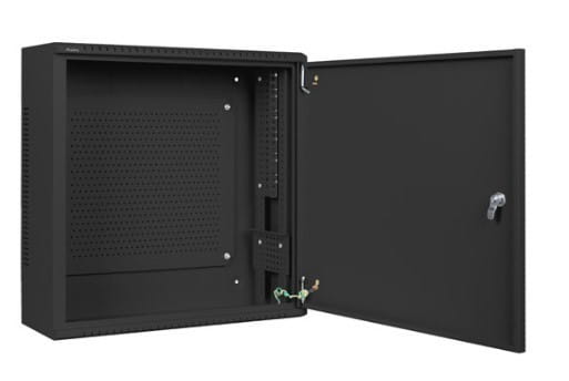 Lanberg Szafa instalacyjna rack wisząca 19 cali 6U+3U 540x200 niskoprofilowa (złożona) czarna