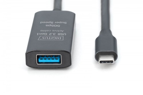 Digitus Kabel przedłużający aktywny USB-C - USB-A, USB 3.2 Gen1 5Gbps, 10m