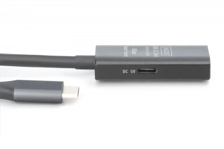Digitus Kabel przedłużający aktywny USB-C - USB-A, USB 3.2 Gen1 5Gbps, 10m