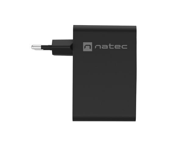 Natec Ładowarka sieciowa Ribera GAN 3xUSB-C + 1x USB-A 100W czarna