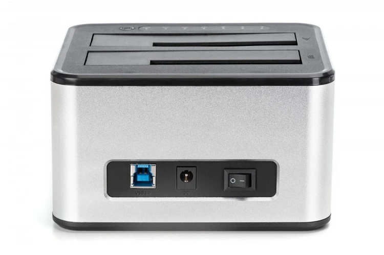 Digitus Stacja dokująca USB 3.0 Super Speed do 2x SSD/HDD 2.5/3.5" SATA III max.2x20TB z funkcją klonowania