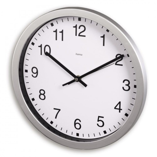 Hama Zegar ścienny 30cm Mallorca Srebrny