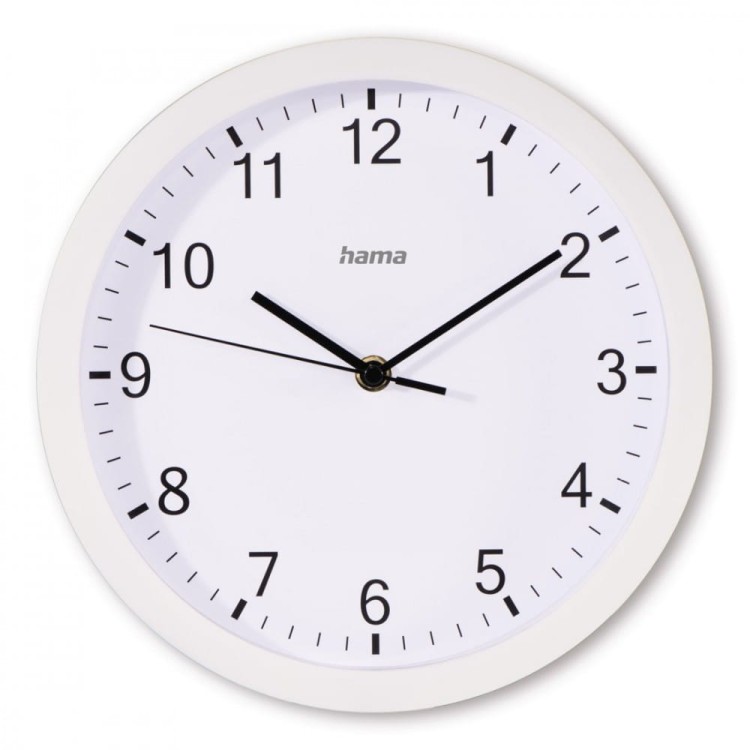 Hama Zegar ścienny Elba 25 cm Biały