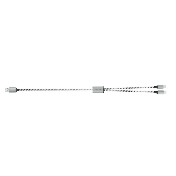 LogiLink Kabel USB2.0 A/M do micro USB + USB-C, 1.2m