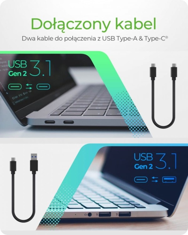 IcyBox IB-1817MC-C31 TypeC USB 3.1 (Gen 2) na PCI NVMe &amp; SATA  M.2 2230/2242/2260/2280 SSD