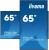 IIYAMA Monitor 65 cali LH6541UHS-B1AG VA,4K,24/7,LAN,USB,HDMI,500cd/m2,     Haze(25%),2x10W,Pion/Poziom