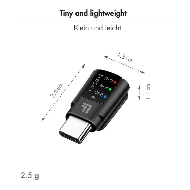 LogiLink Adapter audio USB-C/M na 3.5mm/F, DAC, EQ