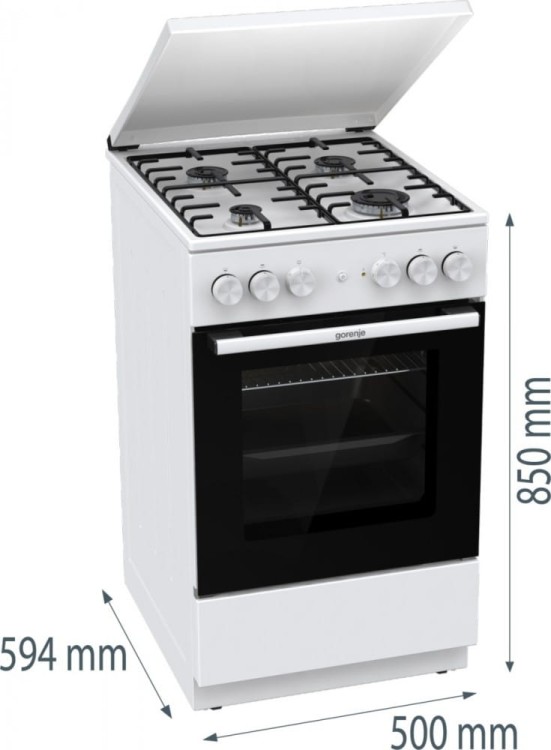 Gorenje Kuchnia gazowo-elektryczna GK5A22WH