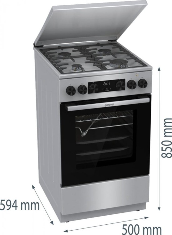 Gorenje Kuchnia gazowo-elektryczna GKS5C71XF