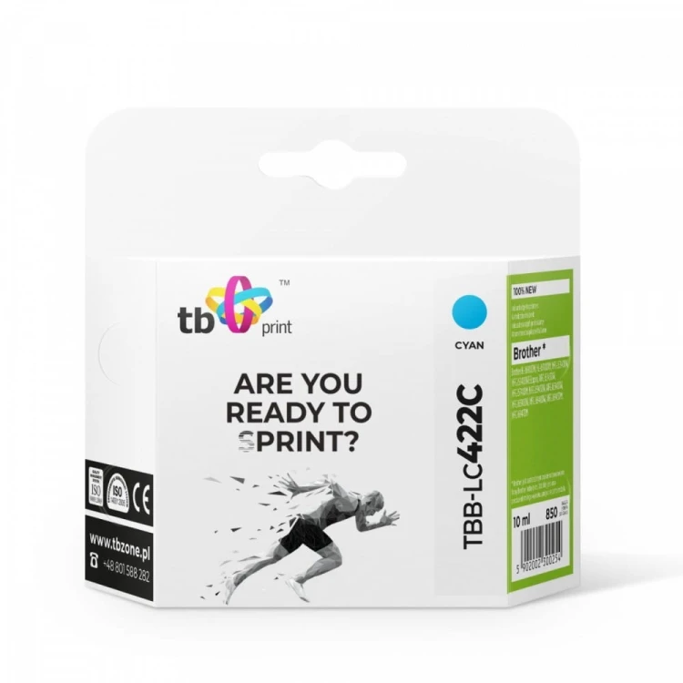 TB Print Tusz do Brother MFC-J5340DW TBB-LC422C 100% nowy cyan