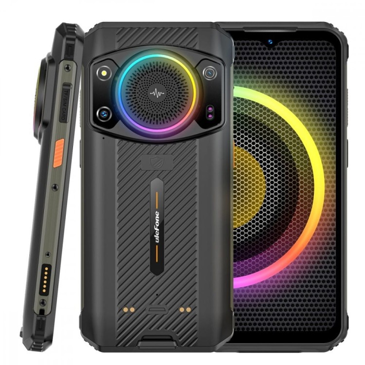 ULEFONE Smartfon Armor 21 4G 8/256GB IP69K głośnik 122dB RGB Czarny