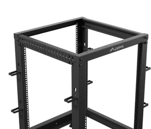 Lanberg Open rack 19'' 15U 600x600-1100 regulowany czarny