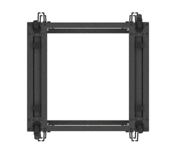 Lanberg Open rack 19'' 15U 600x600-1100 regulowany czarny