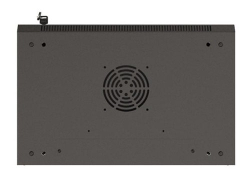 Lanberg Szafa instalacyjna rack wisząca 19" 4U 540x350 czarna drzwi   przeszklone ( flat pack)