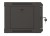 Lanberg Szafa instalacyjna rack wisząca 19" 4U 540x350 czarna drzwi   przeszklone ( flat pack)