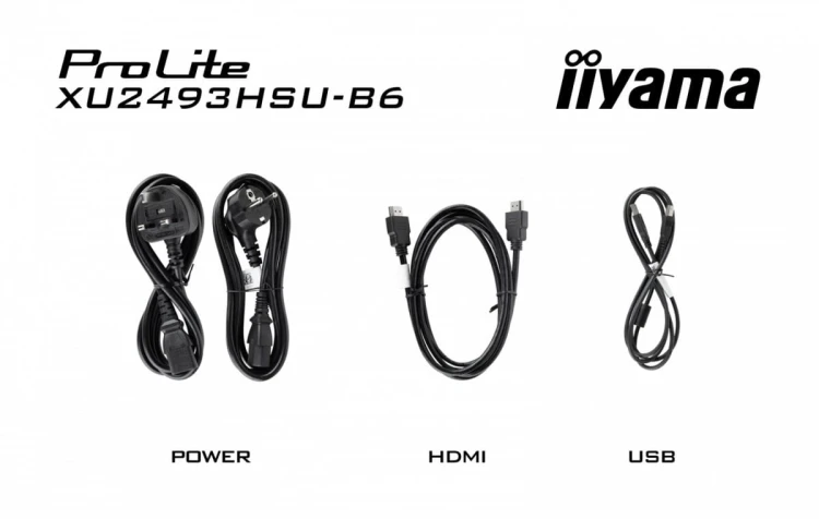 IIYAMA Monitor 24 cale XU2493HSU-B7,IPS.HDMI.DP.2x2W.USBx2,300cd