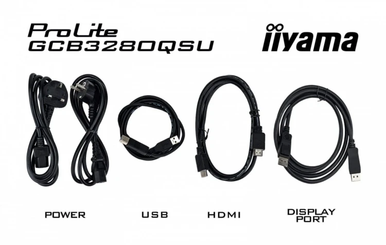 IIYAMA Monitor 32 cale GCB3280QSU-B2,VA,QHD,180Hz,1500R,0.2ms,4xUSB,350cd