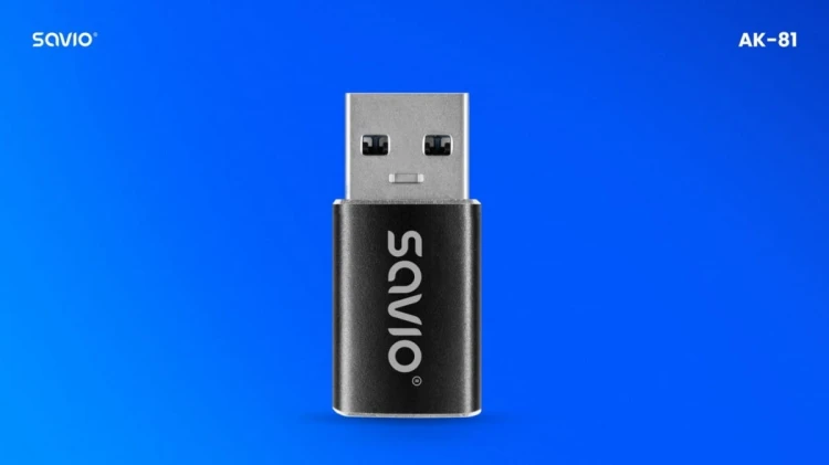 Savio Adapter USB-C 3.1 (F) - USB-A 3.1 (M)  AK-81