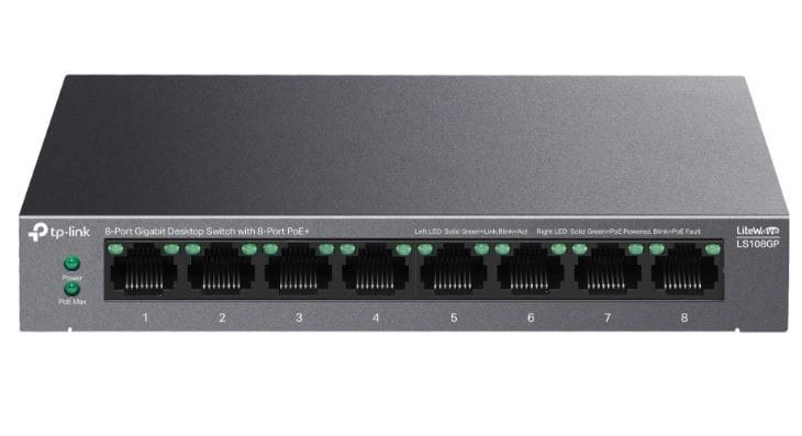 TP-LINK Przełącznik LS108GP 8xGE PoE+