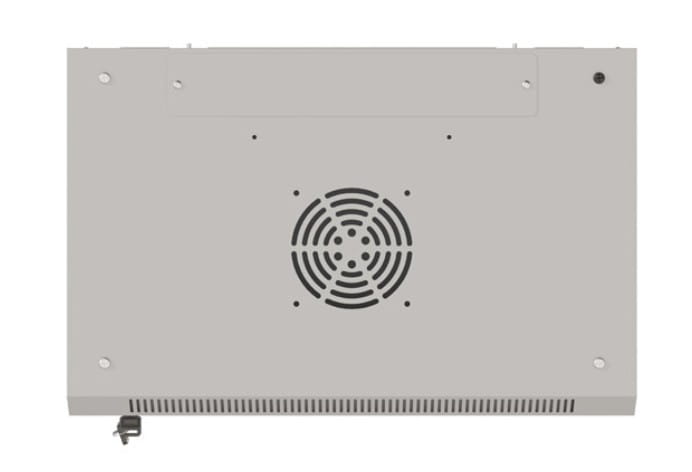 Lanberg Szafa instalacyjna rack wisząca 19" 6U 540x350 szara drzwi przeszklone ( flat pack)