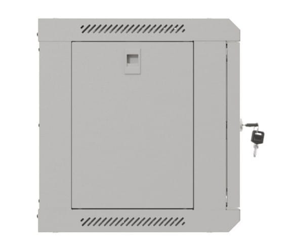 Lanberg Szafa instalacyjna rack wisząca 19" 6U 540x350 szara drzwi przeszklone ( flat pack)
