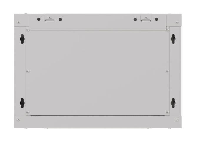 Lanberg Szafa instalacyjna rack wisząca 19" 6U 540x350 szara drzwi przeszklone ( flat pack)