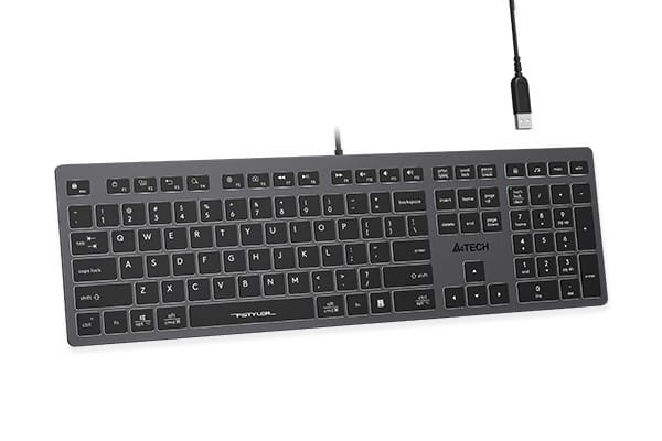 A4 Tech Klawiatura FStyler FX60H (białe podświetlenie)