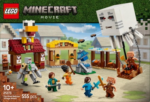 LEGO Klocki Minecraft 21273 Atak balonowego Ghasta na wioskę