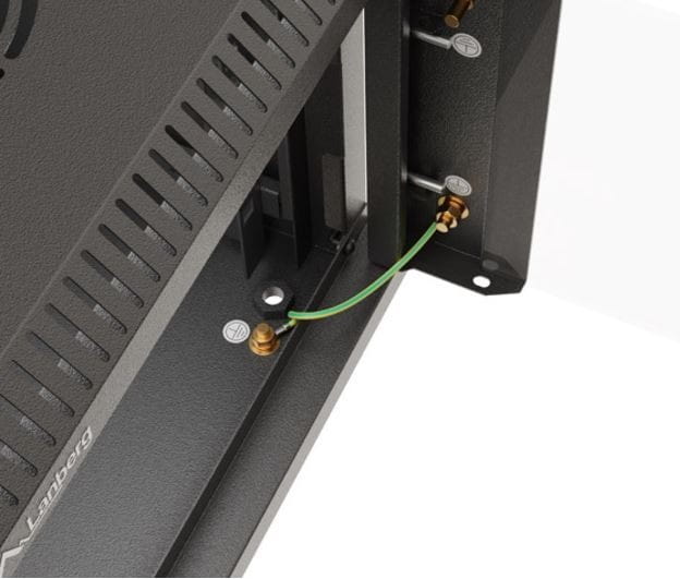 Lanberg Szafa instalacyjna rack wisząca 10 cali 6U 300x300 czarna