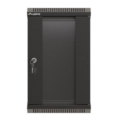 Lanberg Szafa instalacyjna rack wisząca 10 cali 9U 300x300 czarna