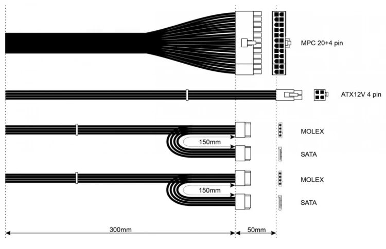 AKYGA Zasilacz SFX AK-S1-300 300W