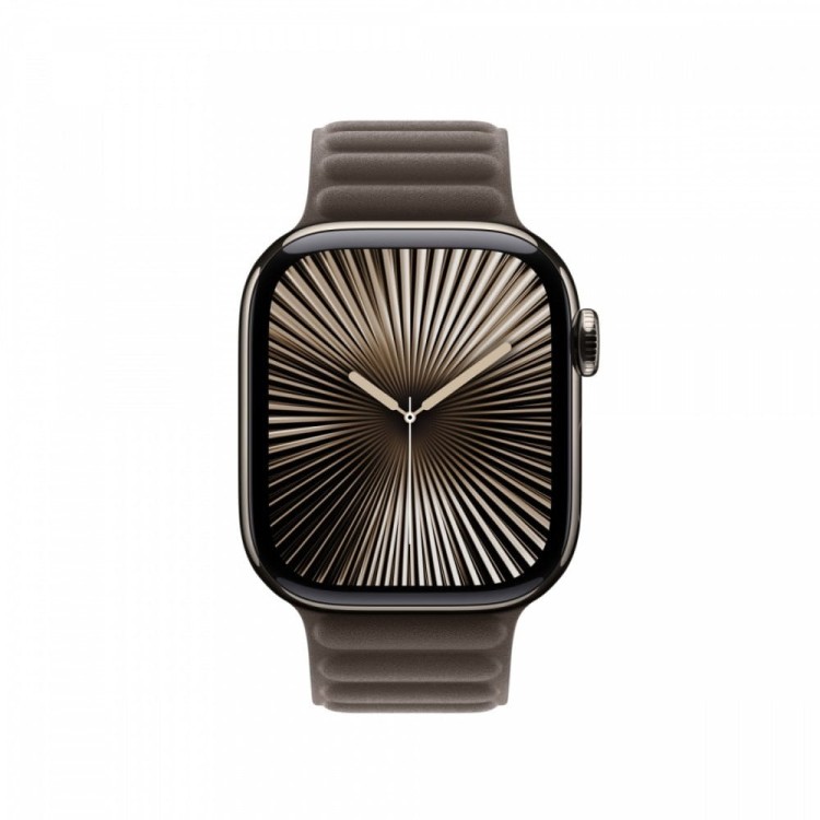 Apple Pasek karbowany magnetyczny w kolorze szarobrązowym do koperty 42 mm - rozmiar M/L