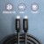 AXAGON BUCM32-CM20AB Kabel USB-C - USB-C 3.2 Gen 2, 2m, PD 100W, 5A, 4K HD, ALU, oplot, czarny