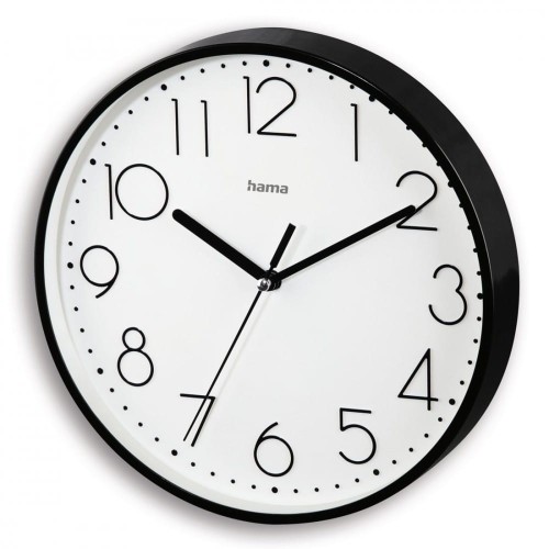 Hama Zegar ścienny 22cm salina, Czarny