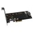 AXAGON PCEM2-DC Adapter wewnętrzny PCIe x4, 1x M.2 NVMe M-key + 1x SATA B-key slot, chłodnica, SP &amp; LP + radiator