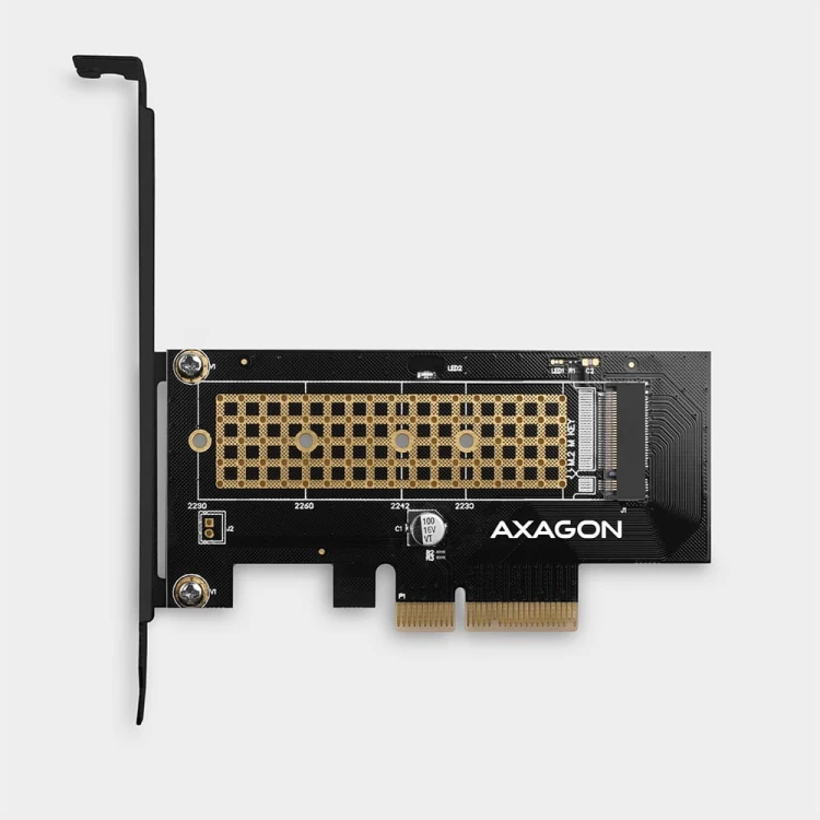 AXAGON PCEM2-N Adapter wewnetrzny PCIe x4, 1x M.2 NVMe M-key slot, SP &amp; LP