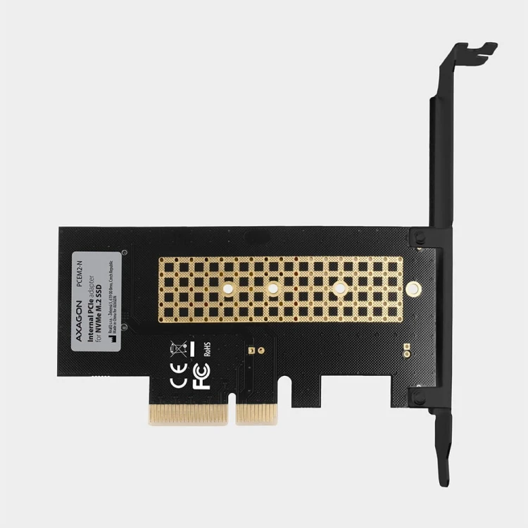 AXAGON PCEM2-N Adapter wewnetrzny PCIe x4, 1x M.2 NVMe M-key slot, SP &amp; LP