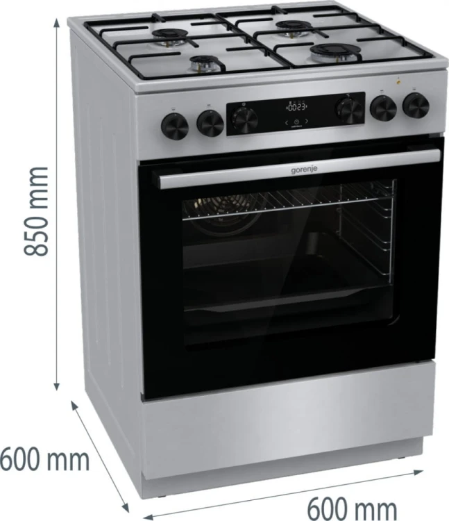 Gorenje Kuchnia gazowo-elektryczna GKS6C70XJ