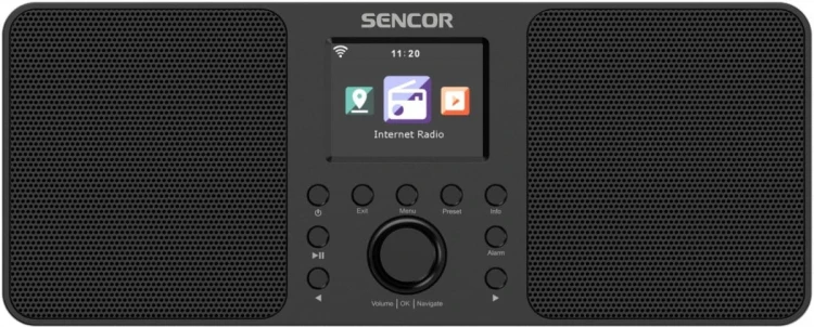 Sencor Radio Internetowe  Moc 2x10W,WiFi,FM,DAB+,USB, wys.LCD