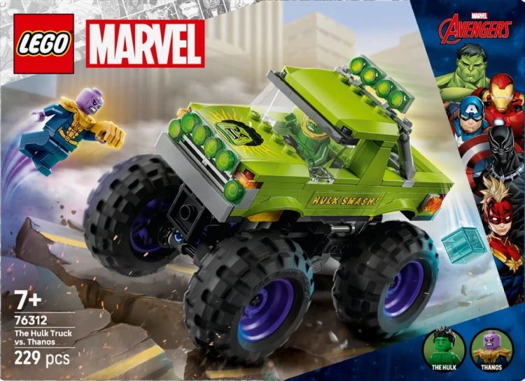 LEGO Klocki Super Heroes 76312 Monster truck Hulka kontra Thanos