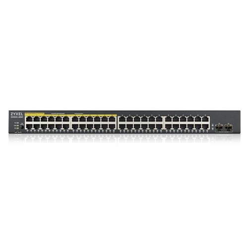 Zyxel Przełącznik zarządzalny GS1900-48HP v2, 48-port GbE L2 Smart Switch 170W rack            GS1900-48HPv2